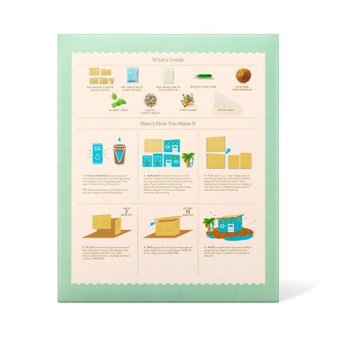 Christmas Beach House Sugar Cookie Gingerbread House Kit- Favorite Day