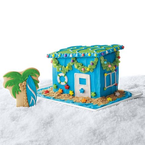 Christmas Beach House Sugar Cookie Gingerbread House Kit- Favorite Day