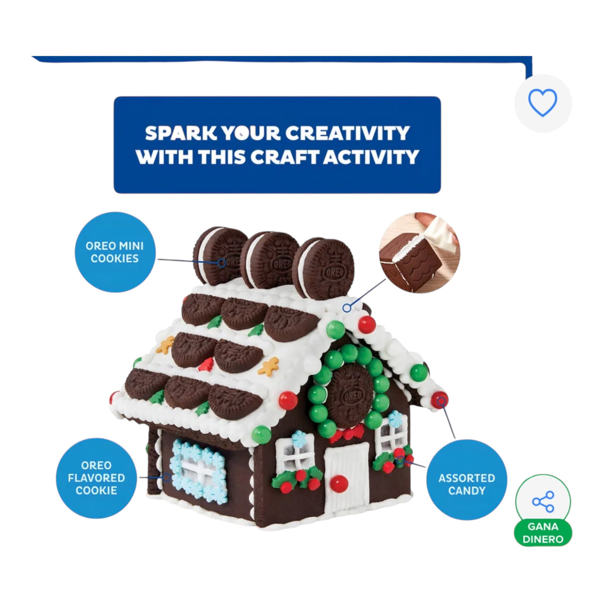 Oreo Christmas Chocolate Mini House Cookie Kit