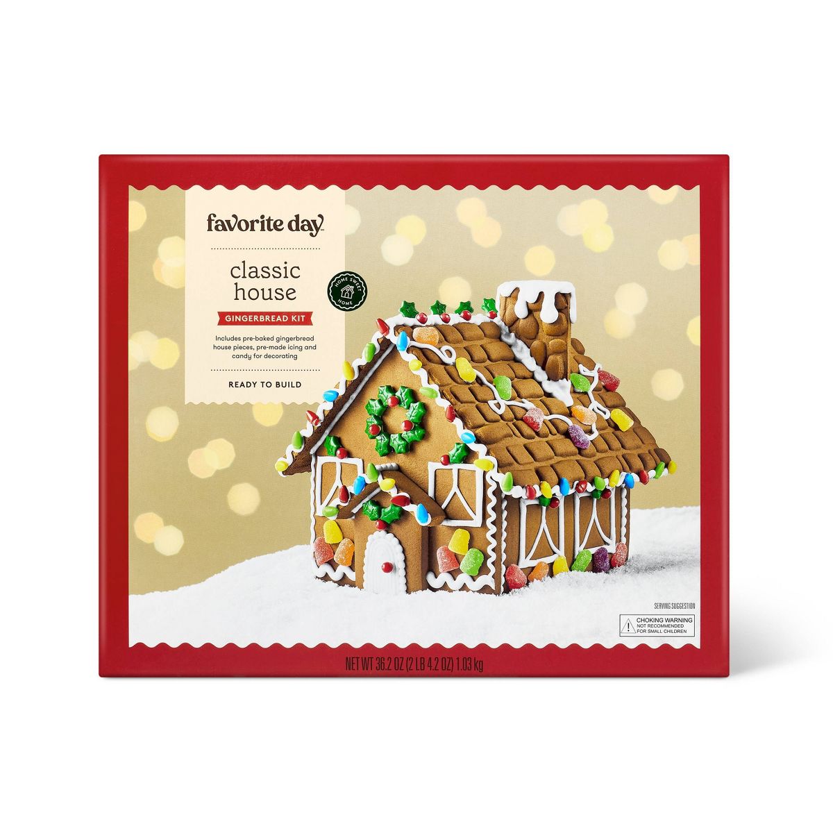 Christmas Classic House Gingerbread House Kit - Favorite Day