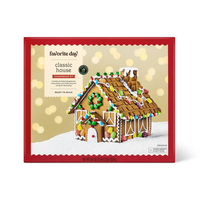 Christmas Classic House Gingerbread House Kit - Favorite Day