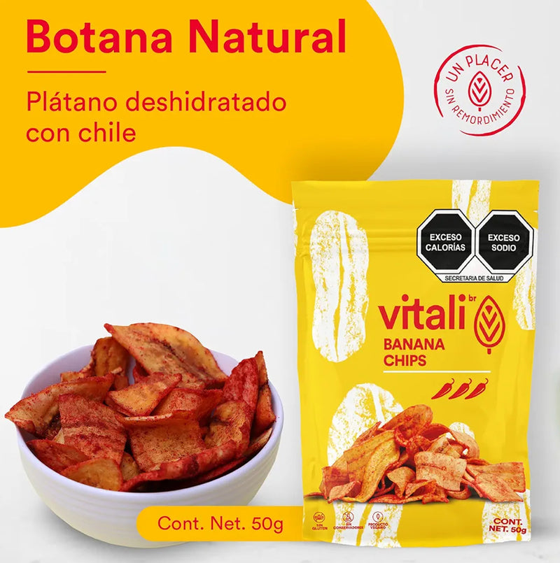 Plátano Deshidratado natural 50g