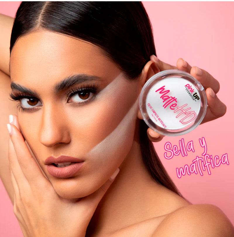 Polvo Compacto Matificante Matte HD Pink Up