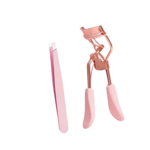 Kit Eyelash Curler & Tweezer (Pink) Beauty Creations