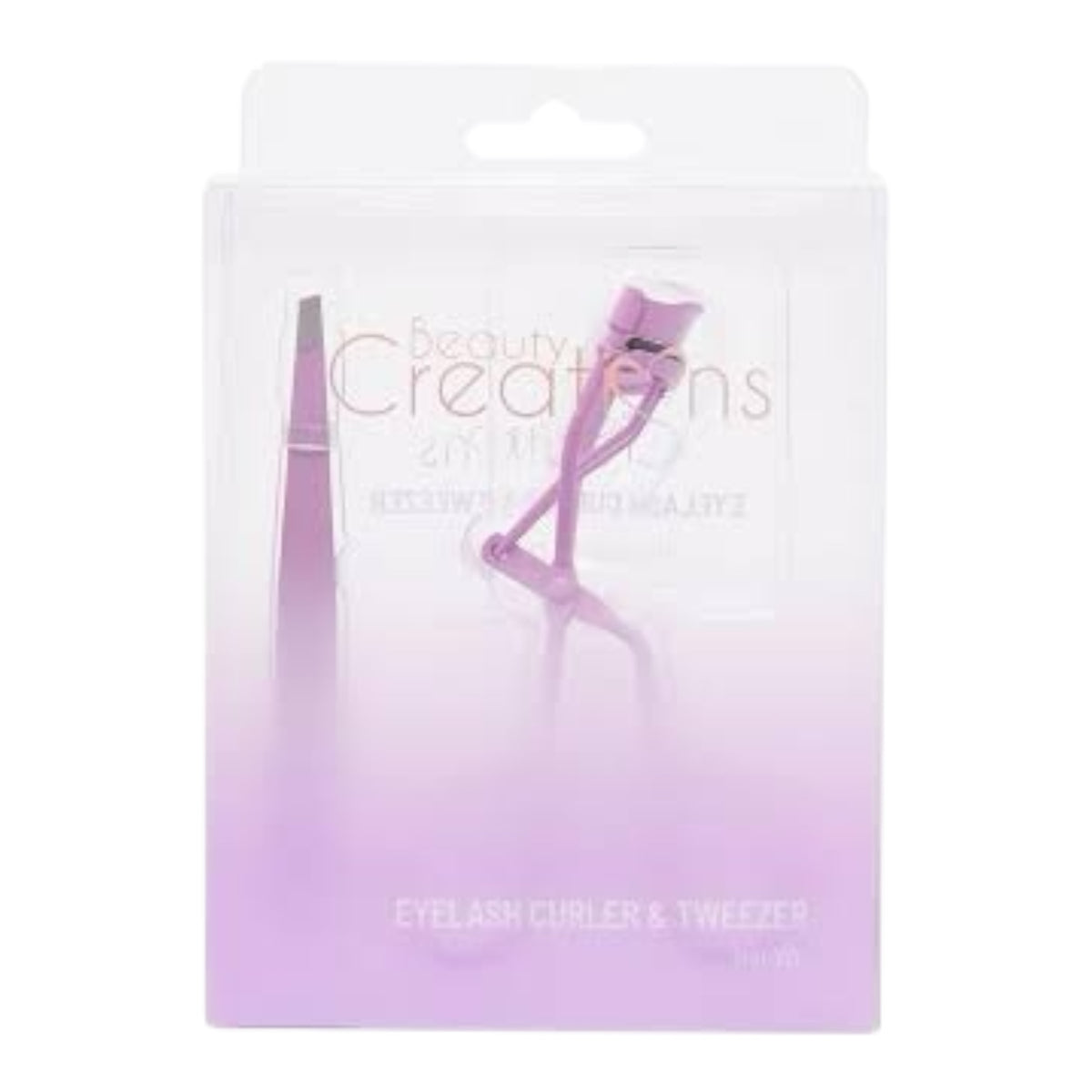 Kit Eyelash Curler & Tweezer (Purple) Beauty Creations