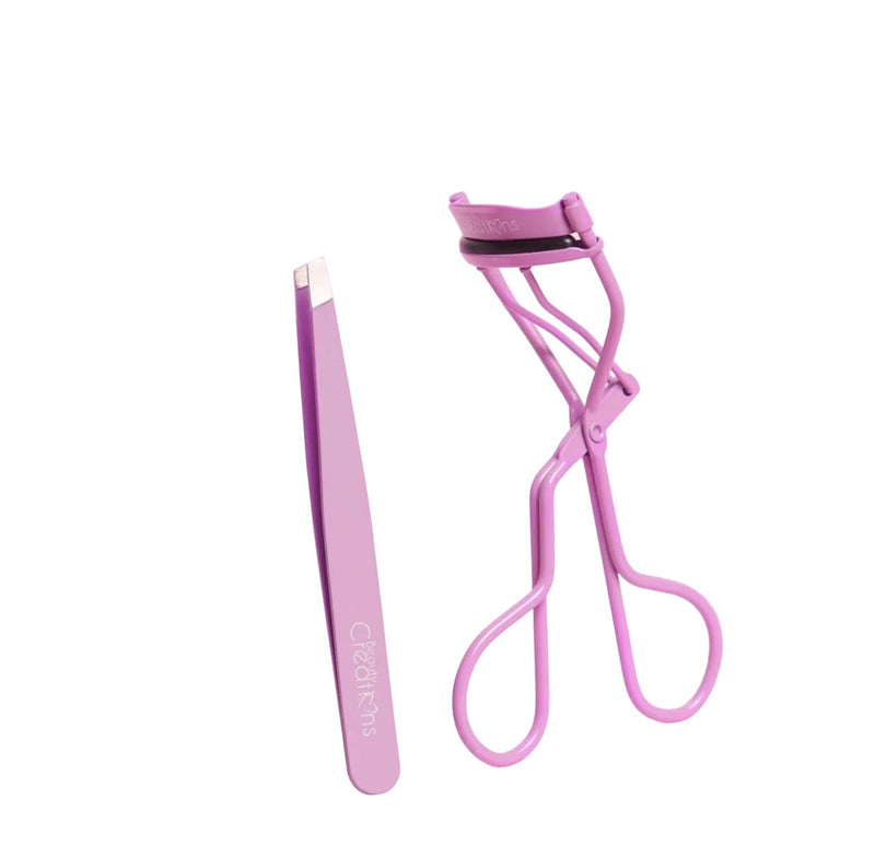 Kit Eyelash Curler & Tweezer (Purple) Beauty Creations