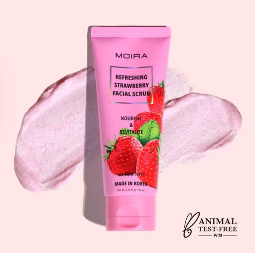 Refreshing Strawberry Facial Scrub Moira