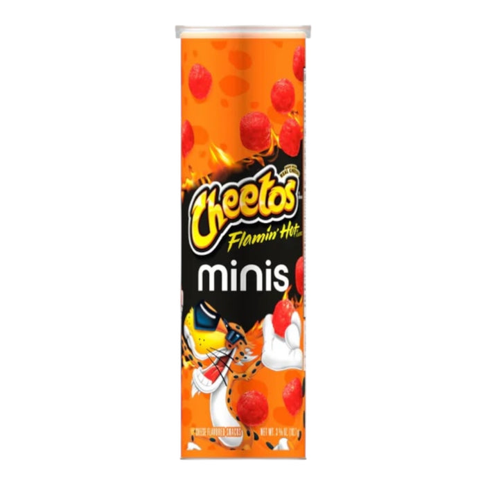 Cheetos Minis Flamin’ Hot Cheese Flavored Canister 102.7g