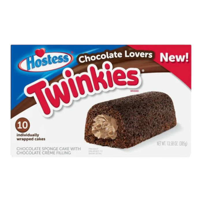 Chocolate Sponge Twinkies with Chocolate Cream - 10 Pack