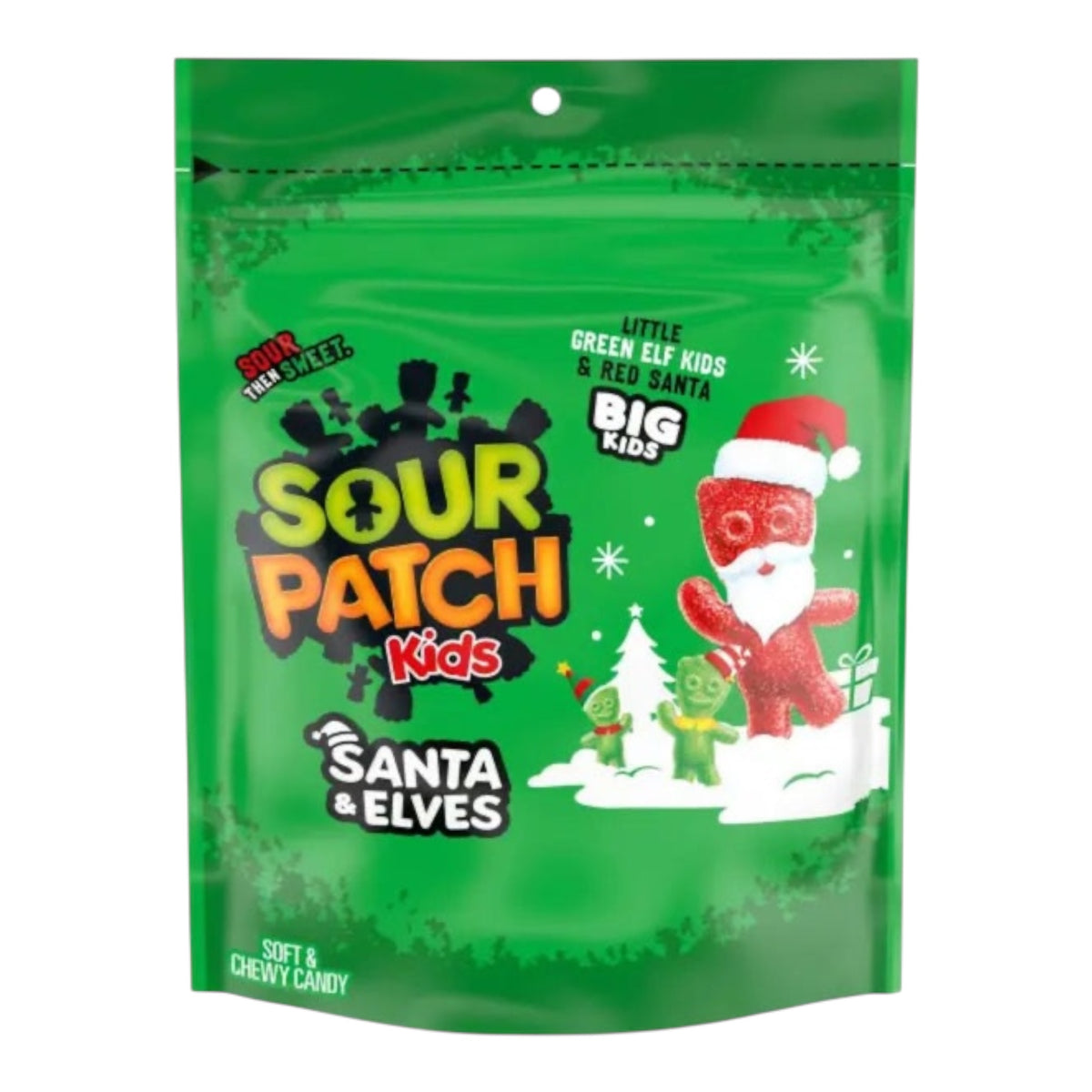 Sour Patch Kids Santa & Elves Soft & Chewy Holiday Candy