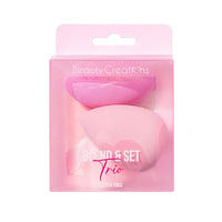 Blend & Set trio de esponjas y borla - Beauty Creations