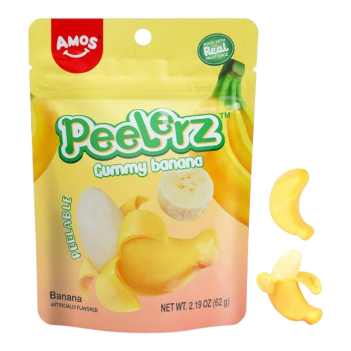 Gomitas Banana Pelables Amos Peelerz Gummy Plátano