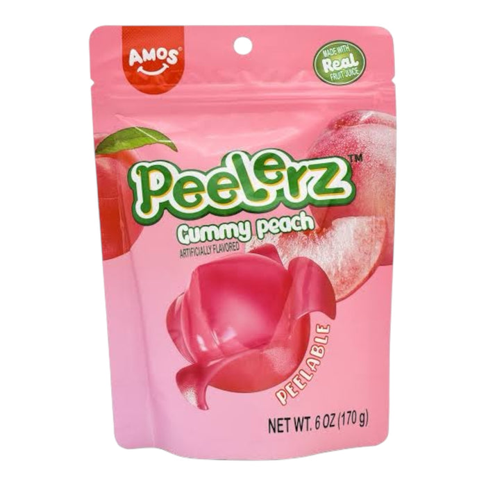 Gomitas Peach Pelables Amos Peelerz Gummy Peach
