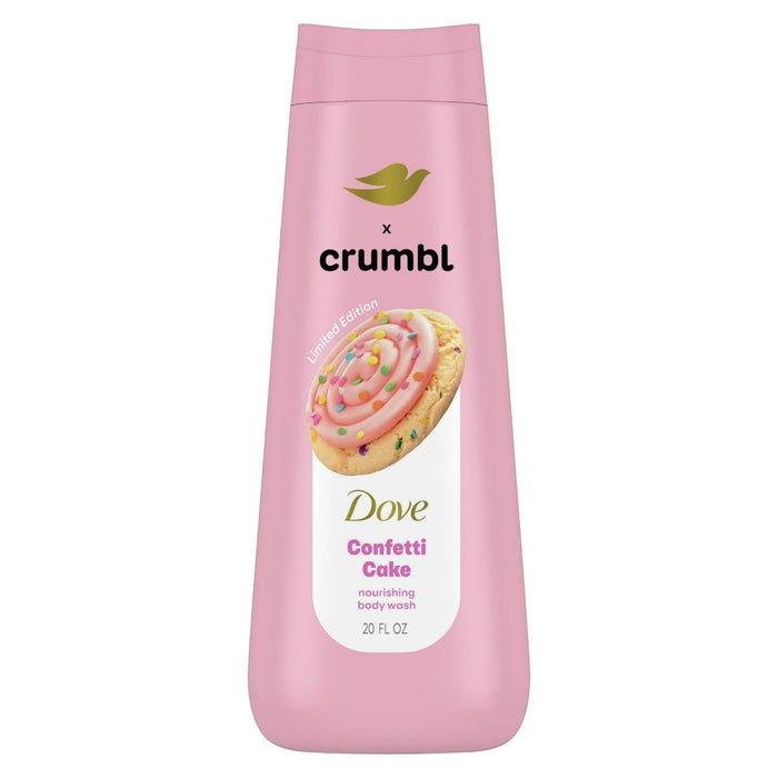 Dove x Crumbl Moisturizing Liquid Body Wash Confetti Cake