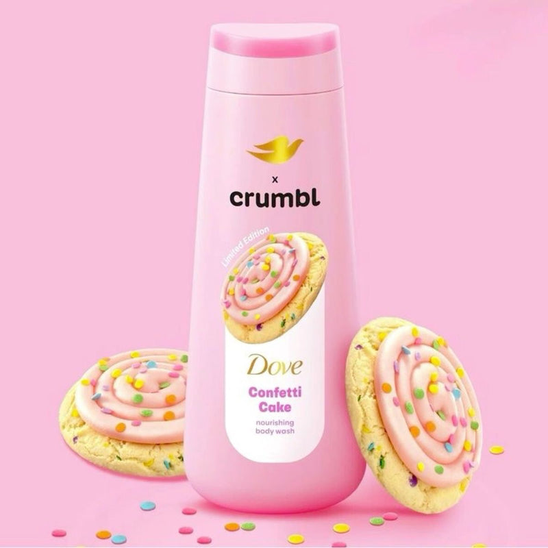 Dove x Crumbl Moisturizing Liquid Body Wash Confetti Cake