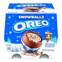 Oreo Snowballs rellenos de crema con trozos de galleta 4 unidades