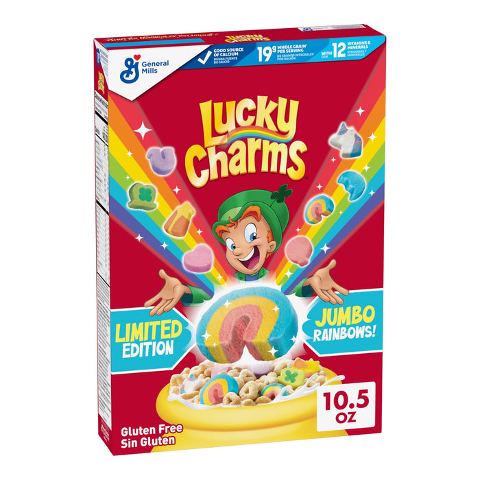 Lucky Charms Cereal Jumbo Rainbows Family Size