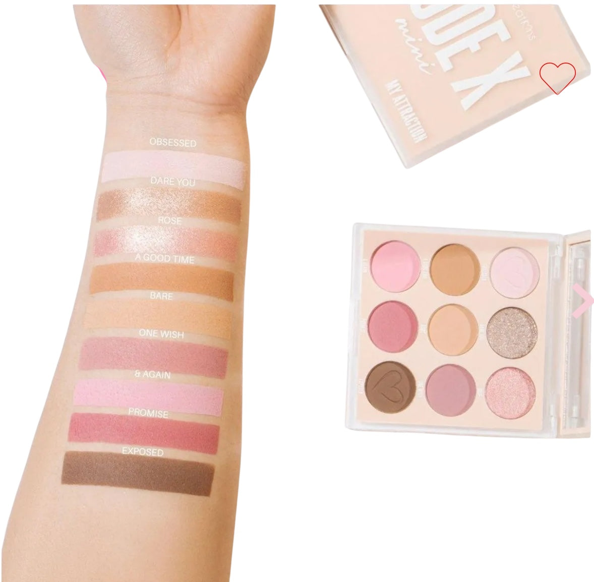 Mini Paleta de Sombras Nude Mini My Attractive Eyeshadow Palette