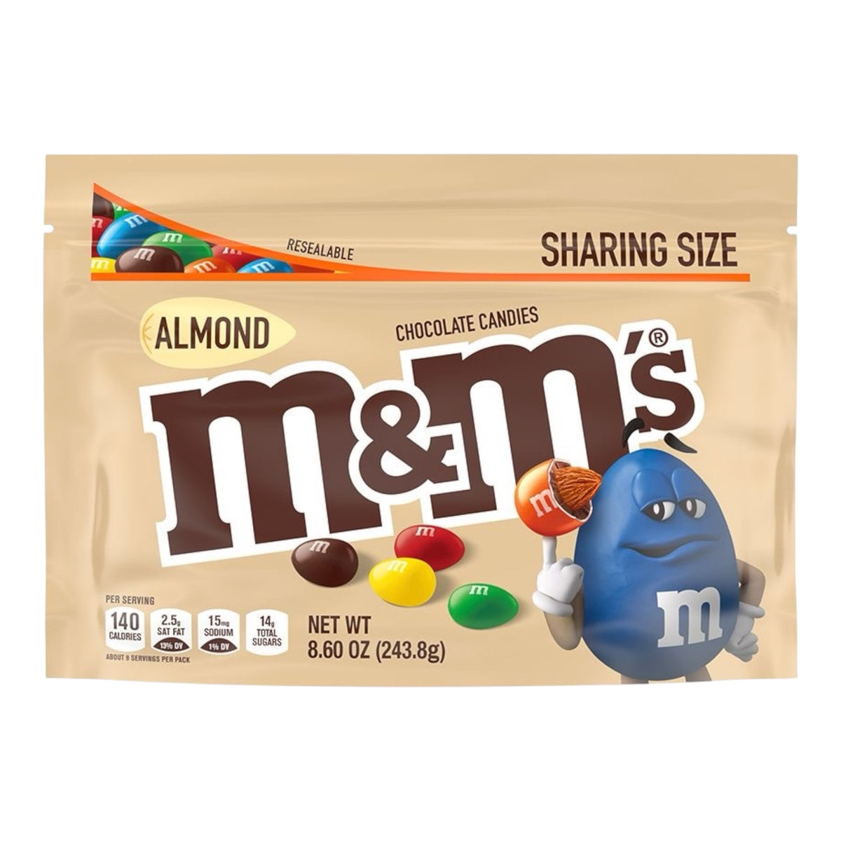 M&m’s Milk Chocolate Almond Candies