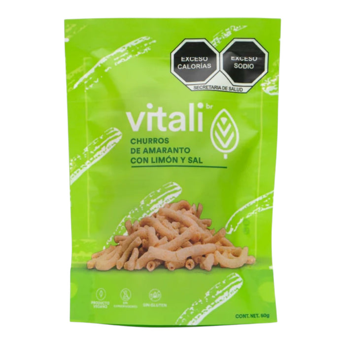 Churritos De Amaranto Con Limón y Sal 50g